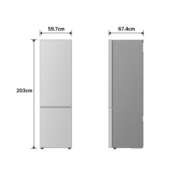 Dimensioni frigorifero combinato GBBS323CPY